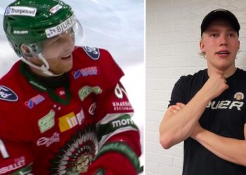 Ryan Lasch och Kalle Henriksson, på olika sätt två huvudfigurer i Frölunda i går.