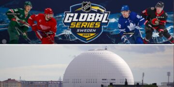 I höst kommer fyra NHL-lag till Stockholm.  Bara att jubla åt - eller? Foto (Globen/Avicii Arena): FOTOAKUTEN.SE: