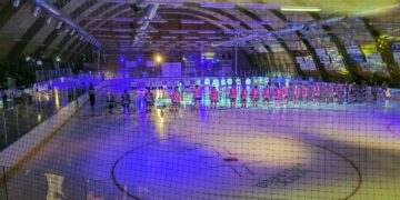 Så här såg det ut förra sensommaren inför en av matcherna i Lionshov under Strömstad Hockey Classic.